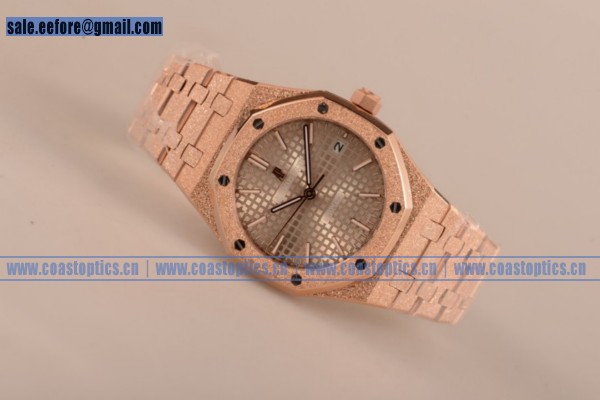 1:1 Replica Audemars Piguet Royal Oak 41MM Watch Rose Gold 15400OR.OO.1220OR.02D (EF) - Click Image to Close